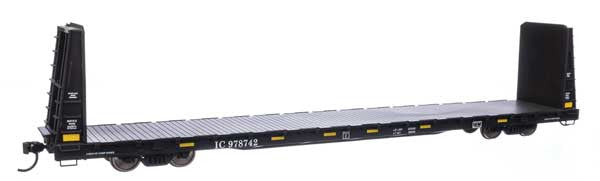 Walthers 910-50609 68' Bulkhead Flatcar IC Illinois Central #978742 HO Scale