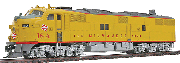 Proto Milwaukee Road E7A-A locomotives DCC & Sound + 10 passenger car set HO Scale