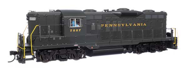 WalthersProto 42812 EMD GP9 PRR Pennsylvania #7227 (Brunswick Green, Dulux gold) DCC & Sound HO Scale
