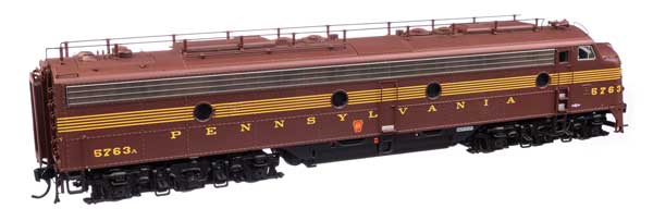 WalthersProto 42900 EMD E8 A-A PRR Pennsylvania Railroad #5705A, 5763A (Class EP-22; Tuscan, Five-Stripe) DCC & Sound HO Scale