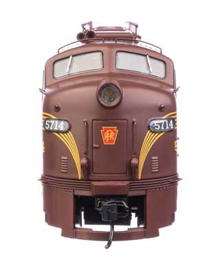 WalthersProto 42901 EMD E8 A-A PRR Pennsylvania Railroad #5714A, 5792A (Class EP-22; Tuscan, Five-Stripe) DCC & Sound HO Scale
