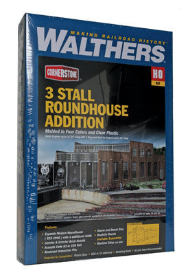 2901 Walthers 3-Stall Modern Roundhouse Addition (HO Scale) Cornerstone Part# 933-2901