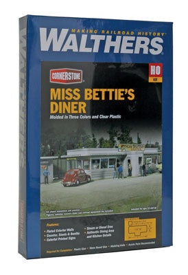 2909 Walthers  Miss Bettie's Diner (HO Scale) Cornerstone Part#933-2909