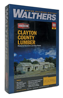 2911 Walthers Clayton County Lumber (HO Scale) Cornerstone Part# 933-2911