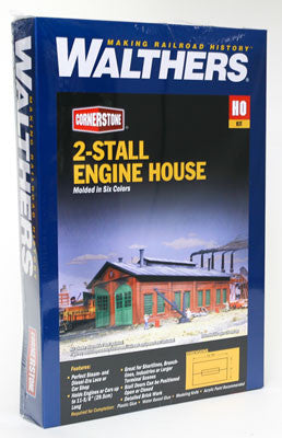 3007 Walthers  2-Stall Enginehouse (Scale=HO) Cornerstone Part#933-3007