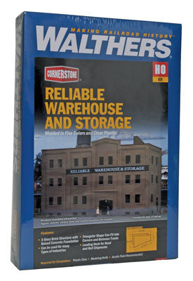 3014 Walthers   Reliable Wrhse & Storage (Scale=HO) Cornerstone Part#933-3014