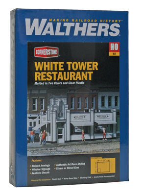 3030 Walthers White Tower Restaurant (Scale=HO) Cornerstone Part#933-3030