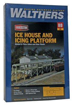 3049 Walthers Icehouse and platform (Scale=HO) Cornerstone Part#933-3049