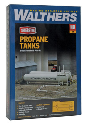 3129 Walthers LP Propane /ammonia storage tanks (Scale=HO) Cornerstone Part#933-3129