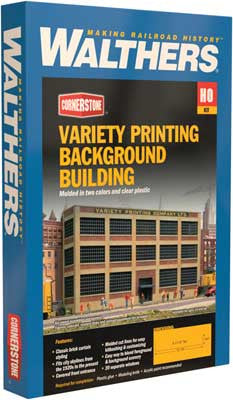 3161 Walthers Variety Printing  Background Building (Scale=HO) Cornerstone Part#933-3161