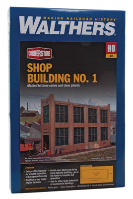 3165 Walthers Shop Building No.1 Background Building (Scale=HO) Cornerstone Part#933-3165