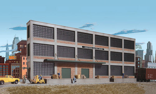 3172  Walthers Armstrong Electric Motors Background Building (Scale=HO) Cornerstone Part#933-3172