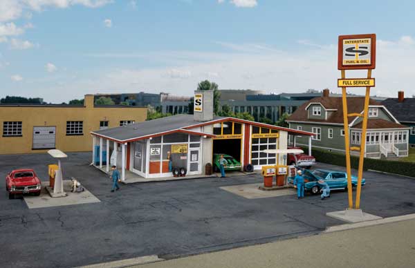 Walthers 933-3541 Vintage Gas Station HO Scale
