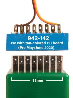 Walthers 942-142 Edge Connector for Tortoise(TM) Switch Machine w/Tan PC Board pkg(2) - Walthers Layout Control System