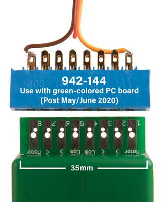 Walthers 942-144 Edge Connector for Tortoise(TM) Switch Machine w/Green PC Board pkg(2) - Walthers Layout Control System
