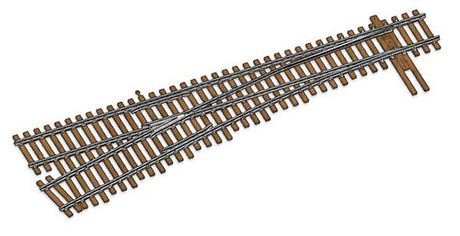 Walthers 948-10017 Code 100 Number 6 Left Hand Turnout - Nickle Silver DCC Friendly HO Scale