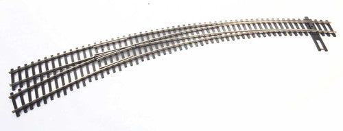 Walthers 948-83061 Code 83 DCC-Friendly Left Hand Curved Turnout - 20 and 24" Radii HO Scale