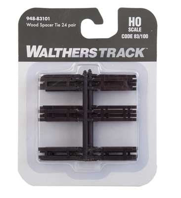 Walthers 948-83101 Wood Spacer Ties for Code 83 or Code 100 Track HO Scale