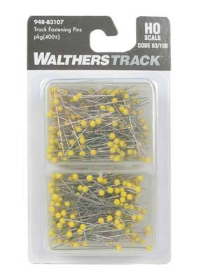 Walthers 948-83107 Code 83 / Code 100 Track Fastening Pins - about 400 per pack HO Scale