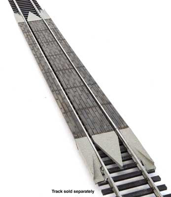 Walthers 948-83113 Modern Wood Crossing pkg(2) w/Rerailer Ends Code 100 or 83 HO Scale