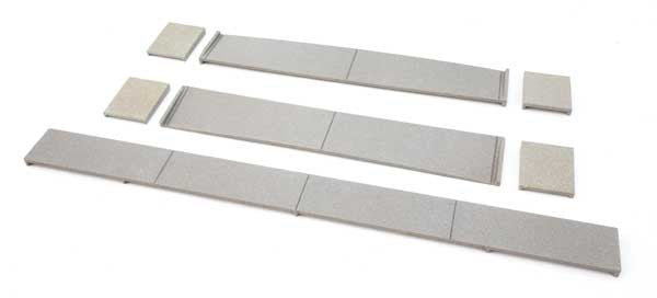 Walthers 948-83115 Modern Concrete Crossing pkg(2) w/Rerailer Ends Code 100 or 83 HO Scale