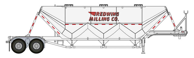 Image for 949-2624 Dry Bulk Trailer Red Wing