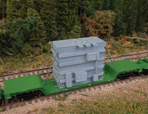 Walthers 949-3107 Transformer Load Kit - Fits Walthers 81' 8-Axle Depressed Center Flatcars HO Scale SceneMaster