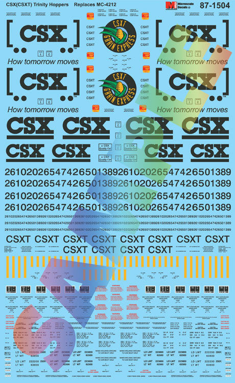 Image for 460-871504 CSX Trinity Cvrd Hoppers