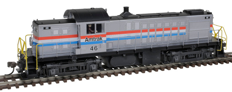 Atlas 10003003 ALCO RS-1 - Amtrak #46 (Phase III, silver, equal red, white, blue Stripes) - DCC & Sound HO Scale