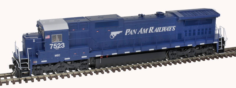 Atlas 10004209 DASH 8-40C Pan Am #7523 (dark blue, black) front ditch lights DCC & Sound HO Scale