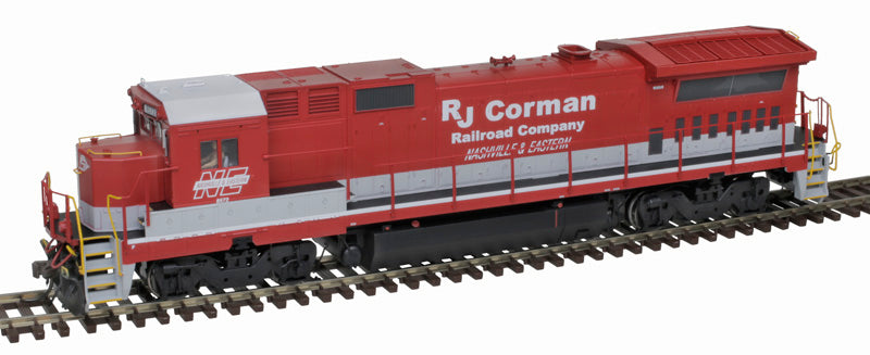 Atlas 10004329 GE Dash 8-40B RJ Corman #8572 (red, silver, white) w/Ditch Lights DCC & Sound HO Scale