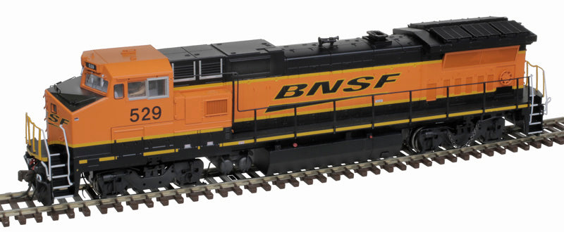 Atlas 10004336 GE Dash 8-40BW BNSF Railway #514 (Wabtec Rebuild, orange, black, Wedge Logo) DCC & Sound HO Scale