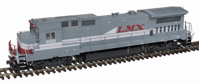 Atlas 10004317 GE Dash 8-40B LMX General Electric Leasing #8582 (gray, white, red) w/Ditch Lights DCC & Sound HO Scale