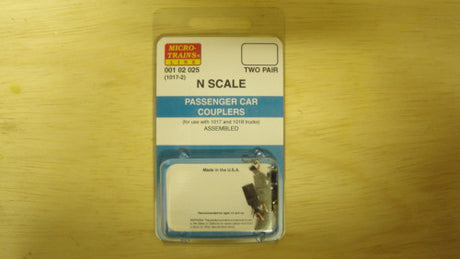 00102025 MICRO TRAINS / 001 02 025 PASSENGER CAR COUPLERS  - (1017-2)  (SCALE=N)