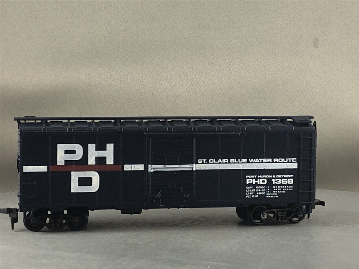 Bev-Bel 1034-2 40' Boxcar (Circa 1950's) PH&D Port Huron & Detroit "St. Clair...Route" #1368 HO Scale