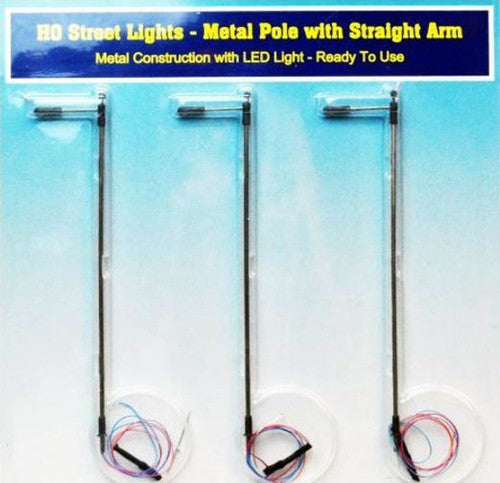 Rock Island Hobby RIH-012101 HO Street Light with vertical pole and single arm 012101