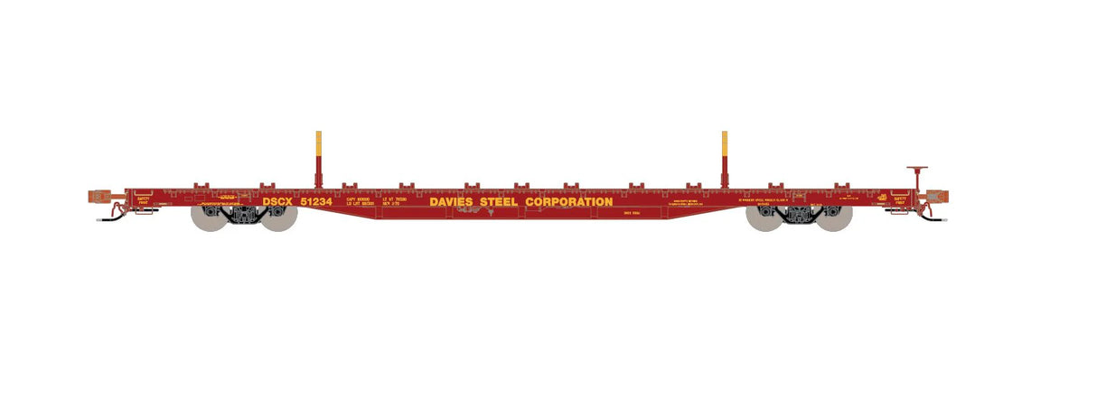 HomeShops HFF-012-002 DSCX 51260 - HO-Scale Davies Steel ScaleTrains BSC Finger Rack Flatcar