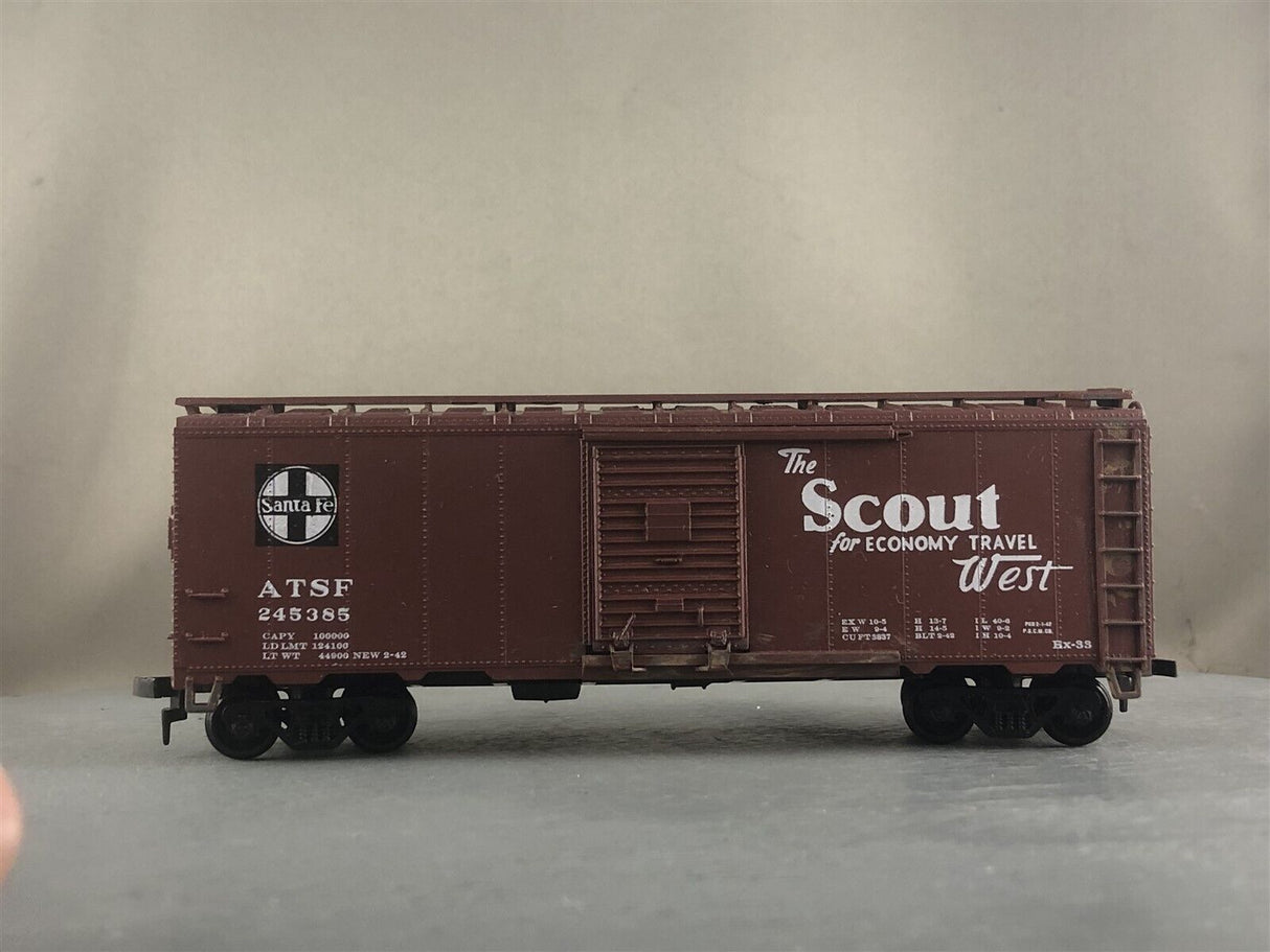 Bev-Bel 1399 40' Boxcar ATSF Santa Fe "The Scout...West" #245385 HO Scale