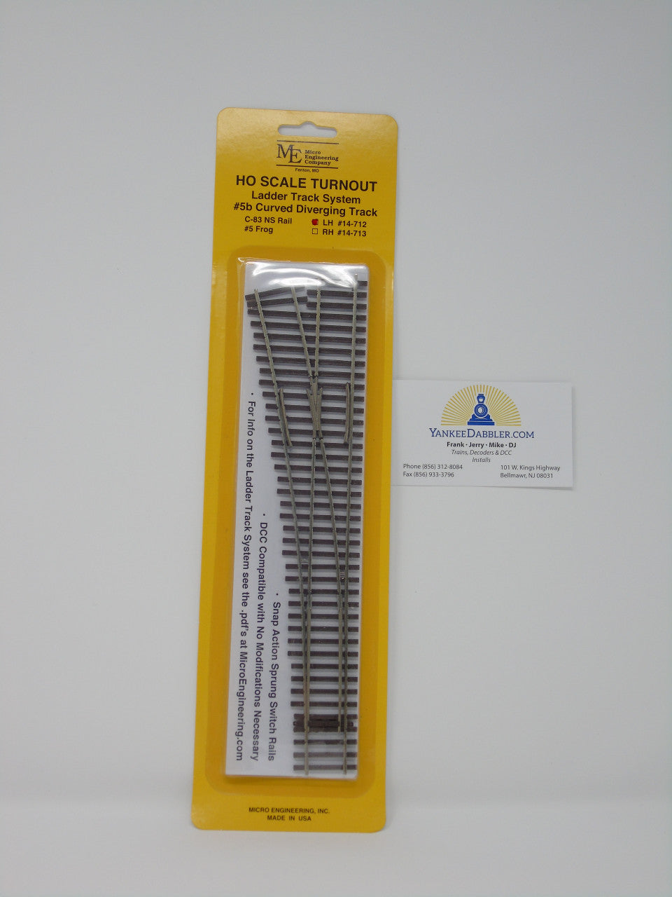 Micro Engineering 14-712 HO Code 83 #5b Curved Diverging Track Left Hand Ladder Track System HO Scale