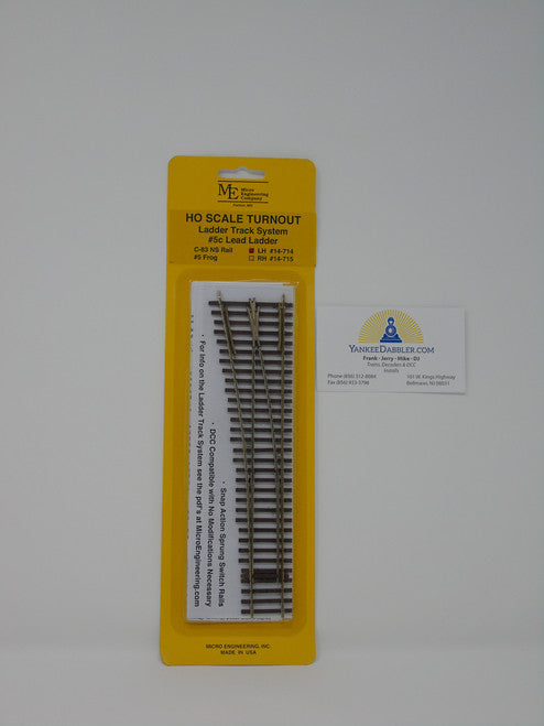 Micro Engineering 14-714 HO Code 83 #5c Lead Ladder Left Hand Ladder Track System HO Scale