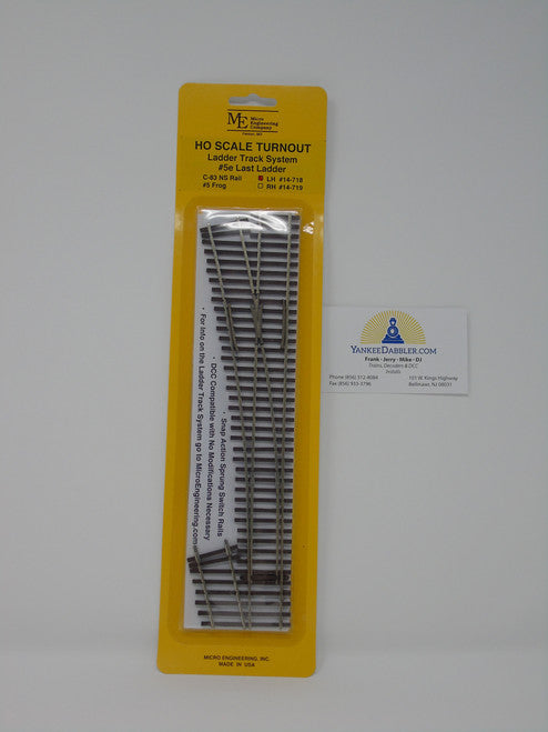 Micro Engineering 14-718 HO Code 83 #5e Last Ladder Left Hand Ladder Track System HO Scale