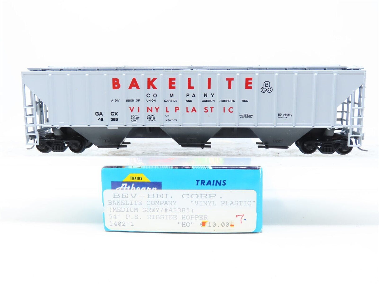 Bev-Bel 1402-1 54' P.S. Ribside Hopper GACX Bakelite Company "Vinyl Plastic" #42385 HO Scale