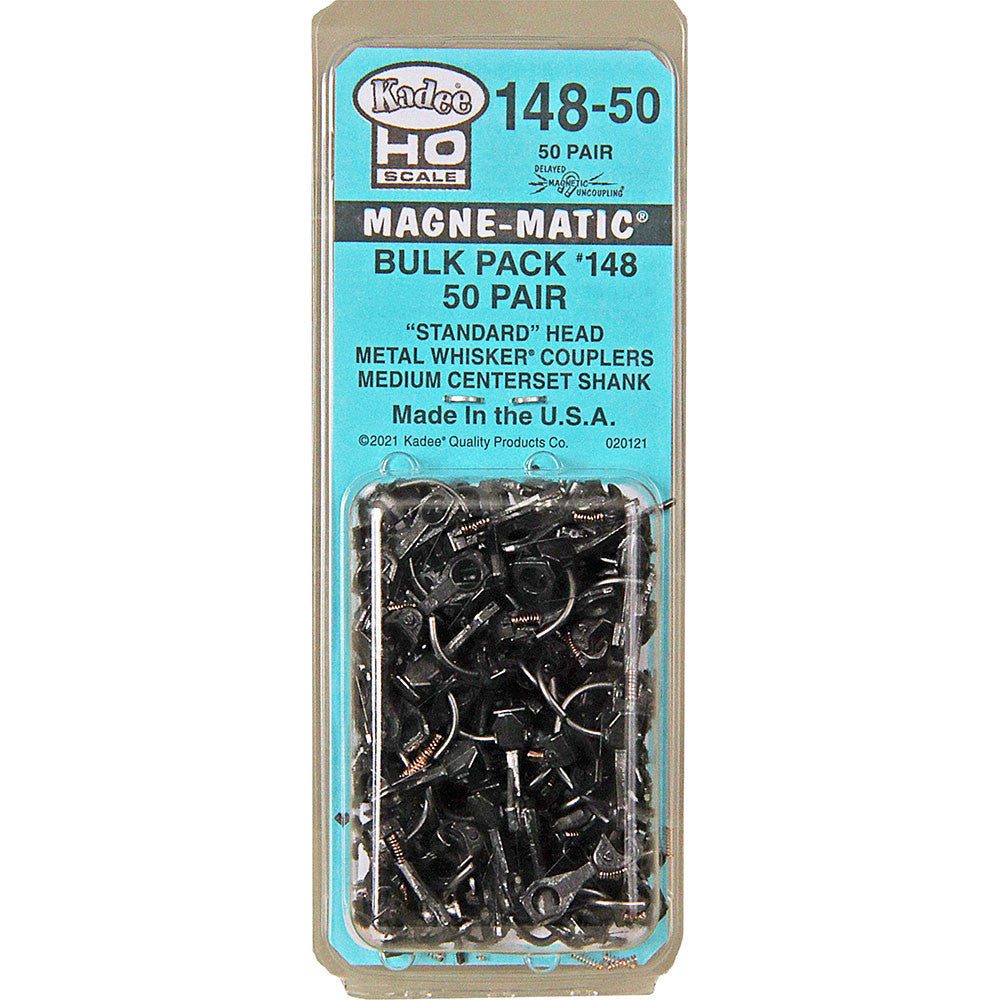 Kadee 148-50 #148 Whisker Coupler Bulk pack 50 pair HO Scale Replaces Kadee 140