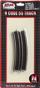 2010 Atlas / 10" RADIUS FULL Section Code 55 (Scale=N) #150-2010