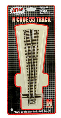 2052 Atlas / #7 Left-Hand Turnout Code 55 (Scale=N) #150-2052