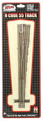 2055 Atlas / #10 Right-Hand Turnout Code 55 (Scale=N) #150-2055