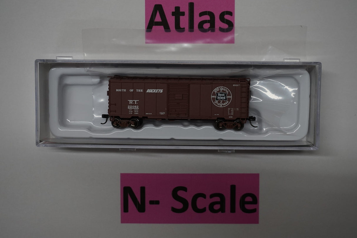 Atlas 50003356 40' PS-1 Boxcar R.I. Rock Island #22082 N Scale