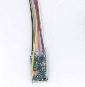 NCE 129 Z14SR - Generic, Tiny f/Z/N 1-Amp 4-Function .57 x .34 x .125" w/Harness N Scale