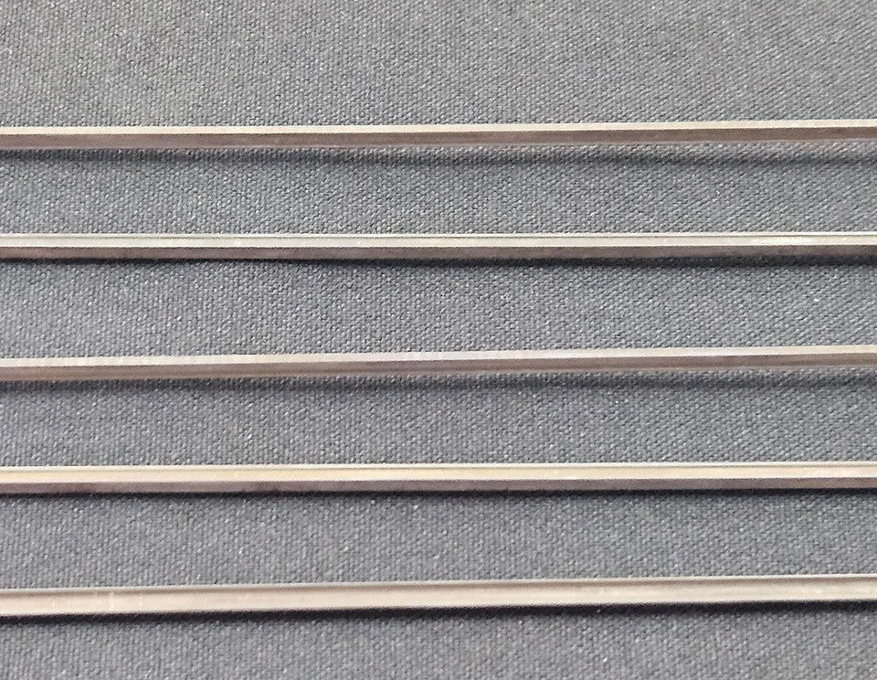 Micro Engineering 16-100 Weathered Nickel Silver Rail - 3' Long Pieces -- Code 100 pkg(33) HO Scale