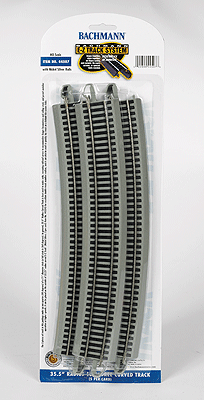 44507 Bachmann E Z Track NS 35.50 Radius Curved 5 Pieces Scale HO YankeeDabbler